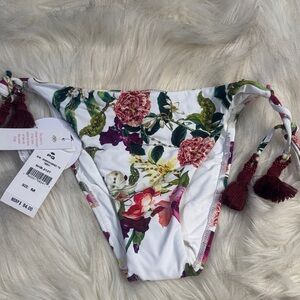 PQ swim embroidered Tie  Teeny 
With Beads on the front